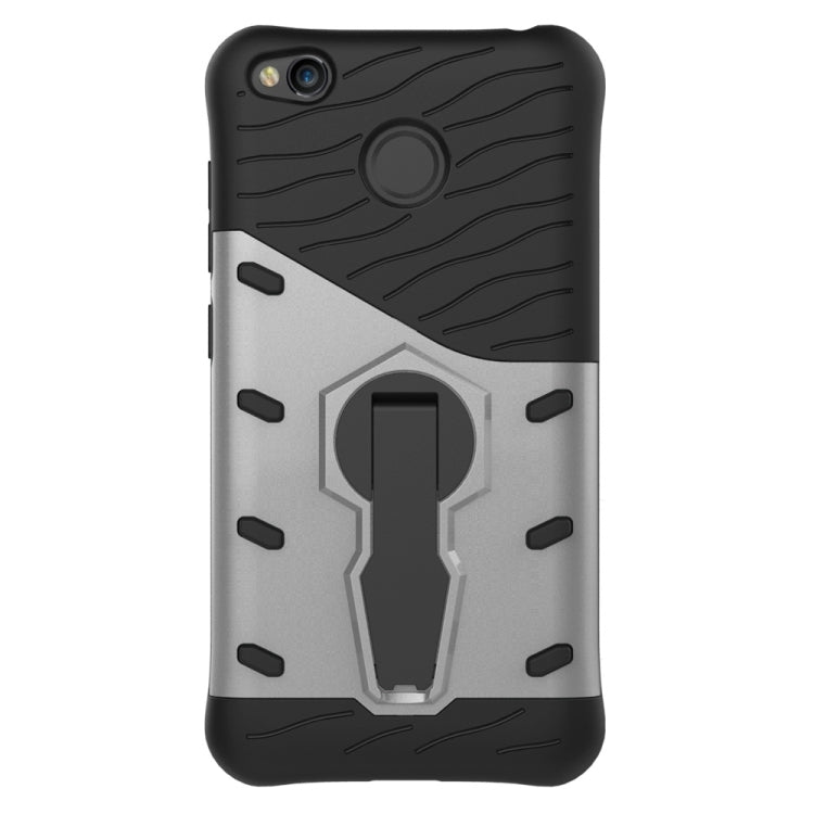 For Xiaomi Redmi 4X Shock-Resistant 360 Degree Spin Sniper Hybrid Case TPU + PC Combination Case with Holder