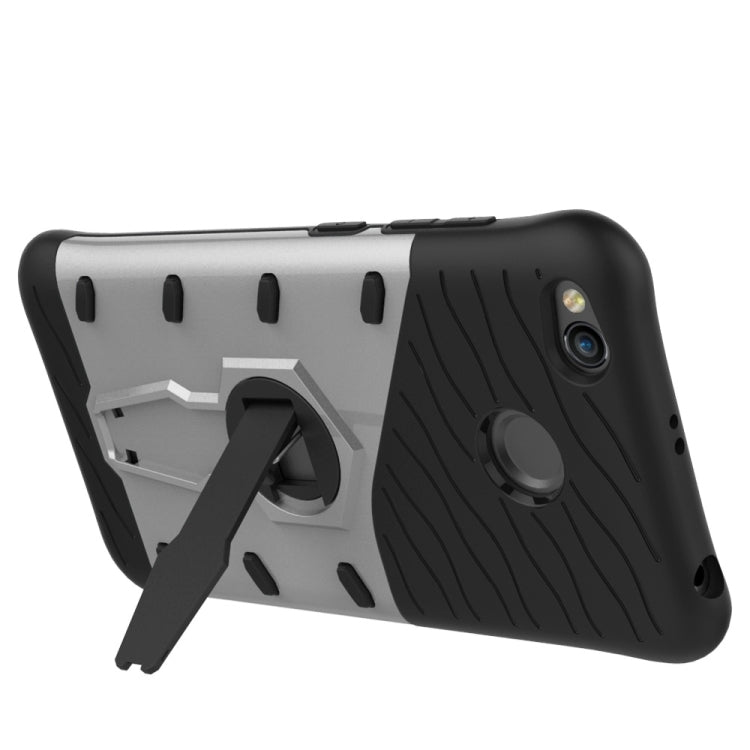 For Xiaomi Redmi 4X Shock-Resistant 360 Degree Spin Sniper Hybrid Case TPU + PC Combination Case with Holder