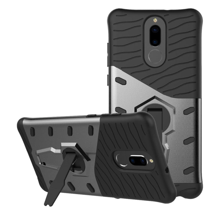For Huawei Honor 9i & Nova 2i & Maimang 6 & Mate 10 Lite & G10 PC + TPU Dropproof Sniper Hybrid Protective Back Cover Case with 360 Degree Rotation Holder