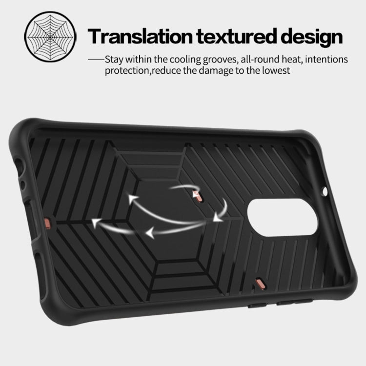 For Huawei Honor 9i & Nova 2i & Maimang 6 & Mate 10 Lite & G10 PC + TPU Dropproof Sniper Hybrid Protective Back Cover Case with 360 Degree Rotation Holder