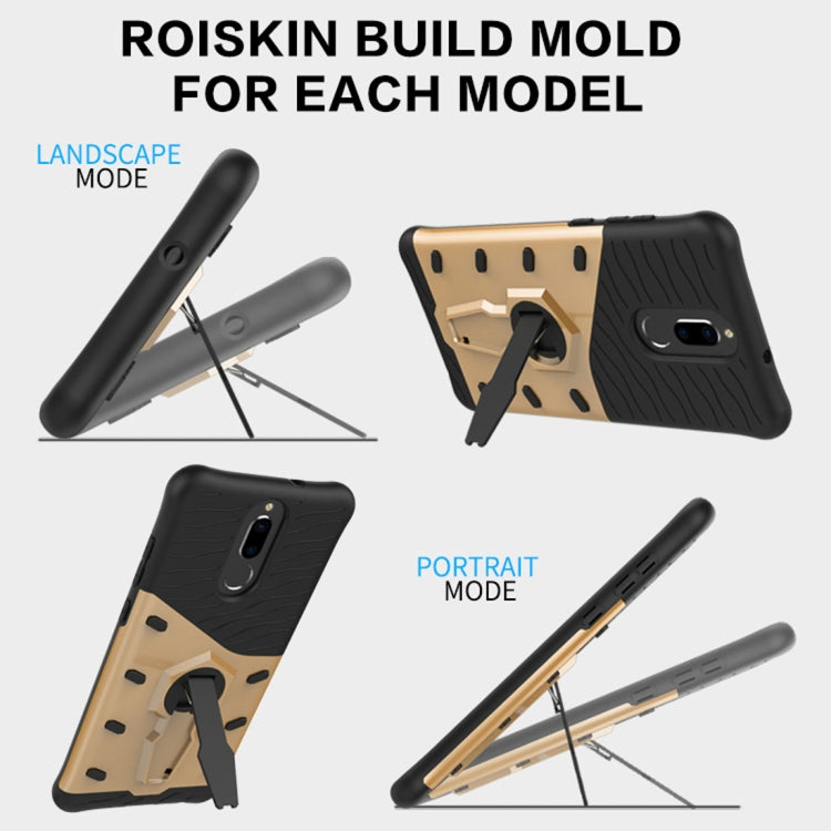 For Huawei Honor 9i & Nova 2i & Maimang 6 & Mate 10 Lite & G10 PC + TPU Dropproof Sniper Hybrid Protective Back Cover Case with 360 Degree Rotation Holder