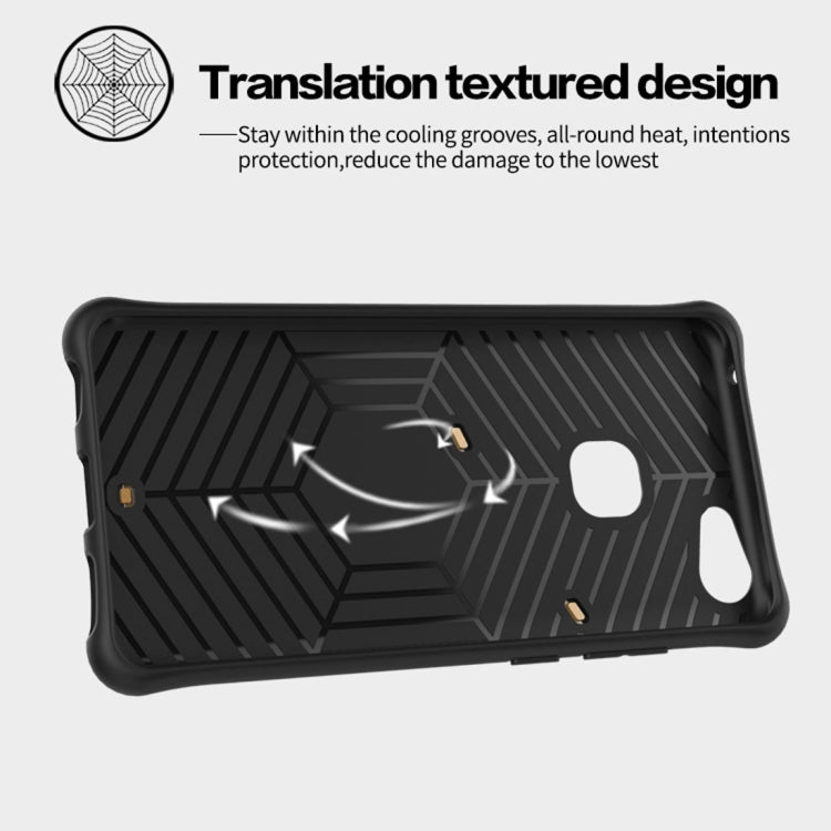 For Vivo V7 Plus PC + TPU Dropproof Sniper Hybrid Protective Back Cover Case with 360 Degree Rotation Holder