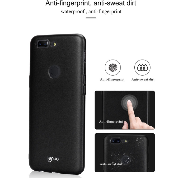 Lenuo for Leshield Series OnePlus 5T PC Dropproof Protective Back Cover Case(Gold)