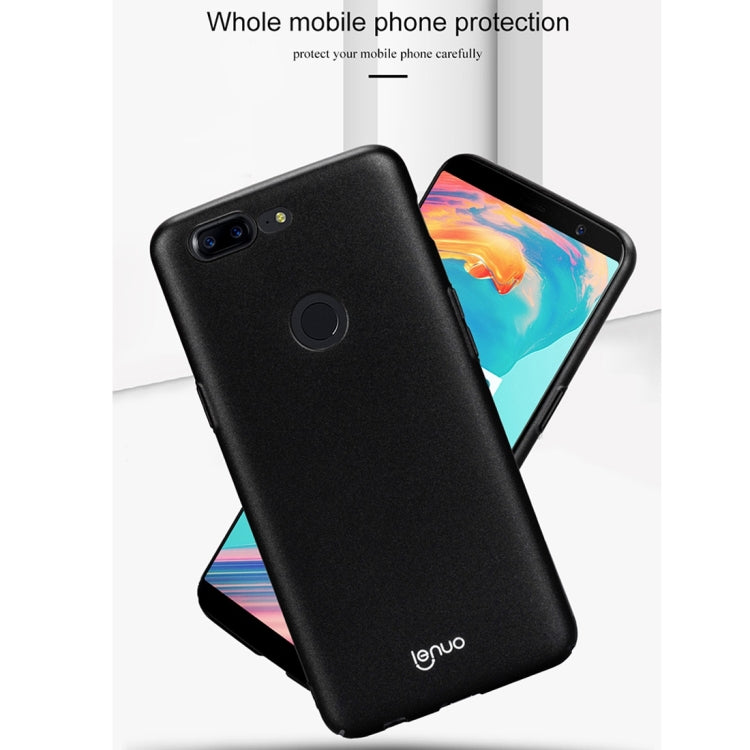 Lenuo for Leshield Series OnePlus 5T PC Dropproof Protective Back Cover Case(Gold)