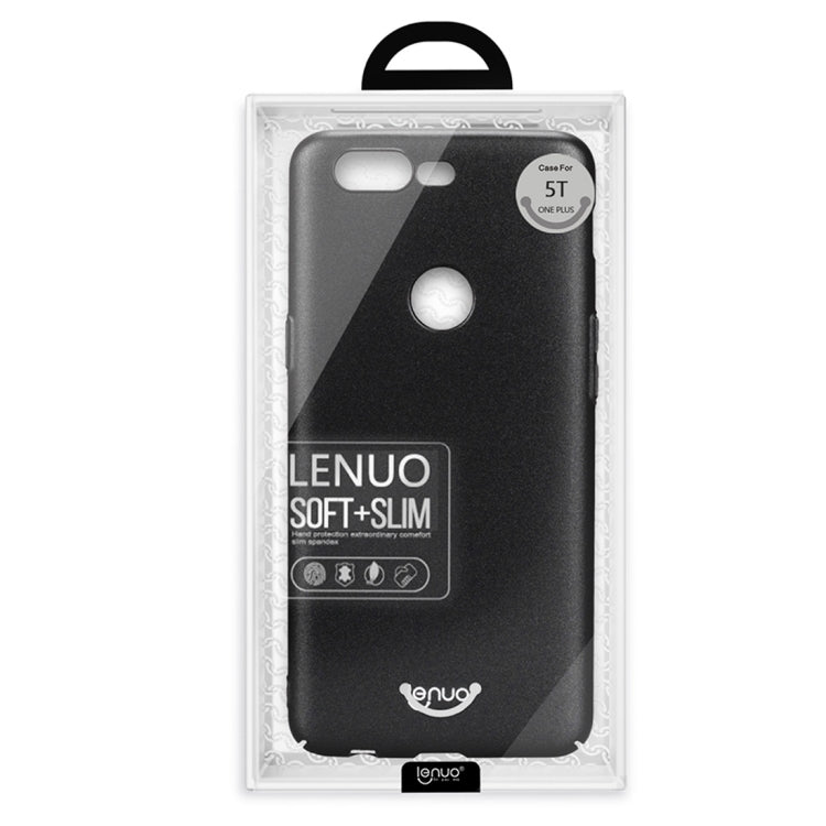 Lenuo for Leshield Series OnePlus 5T PC Dropproof Protective Back Cover Case(Gold)