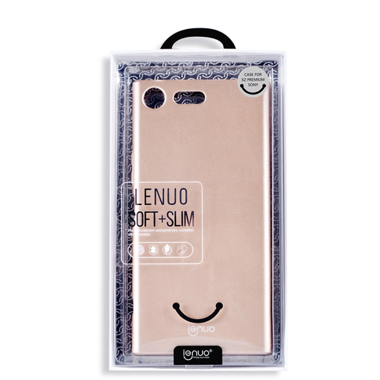 Lenuo for Sony Xperia XZ Premium PC Ultra-thin Impact Protection Case(Gold)
