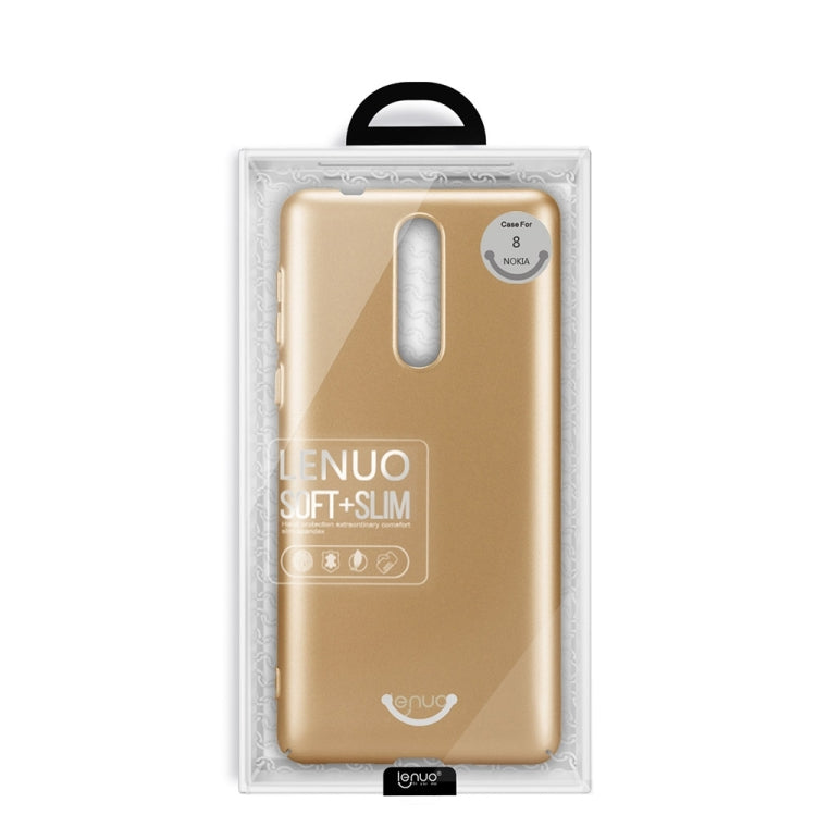 Lenuo for Nokia 8 PC Ultra-thin Impact Protection Case (Black)