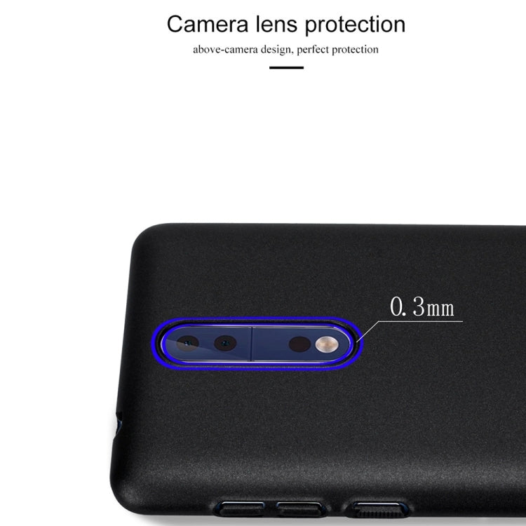 Lenuo for Nokia 8 PC Ultra-thin Impact Protection Case (Black)