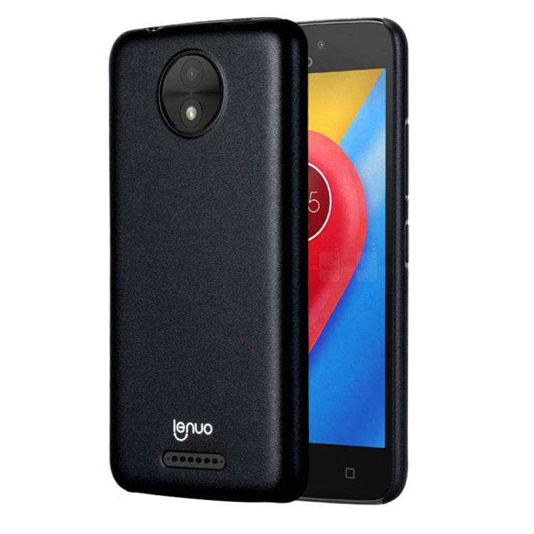 Lenuo for Motorla Moto C PC Ultra-thin Impact Protection Case (Black)