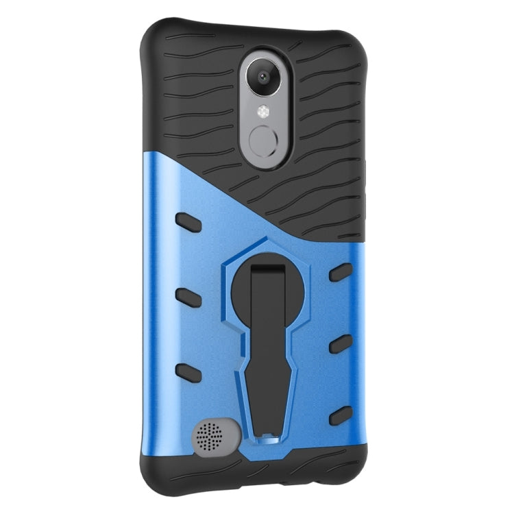 For LG K10 (2017) Shock-Resistant 360 Degree Spin Sniper Hybrid Case TPU + PC Combination Case with Holder
