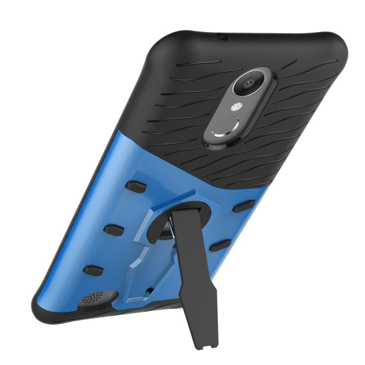 For LG K10 (2017) Shock-Resistant 360 Degree Spin Sniper Hybrid Case TPU + PC Combination Case with Holder