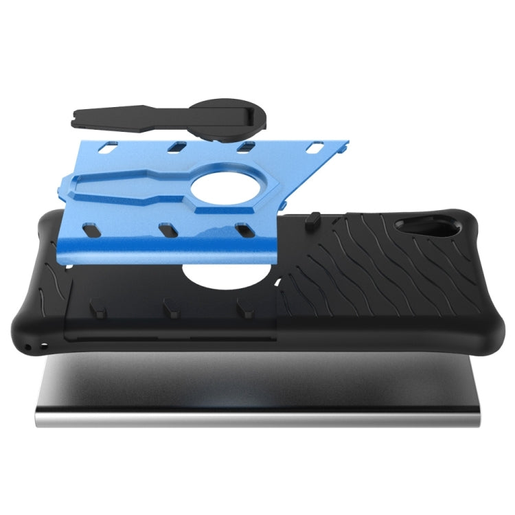 For Sony Xperia XA1 Shock-Resistant 360 Degree Spin Sniper Hybrid Case TPU + PC Combination Case with Holder