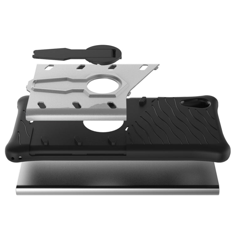 For Sony Xperia XA1 Shock-Resistant 360 Degree Spin Sniper Hybrid Case TPU + PC Combination Case with Holder