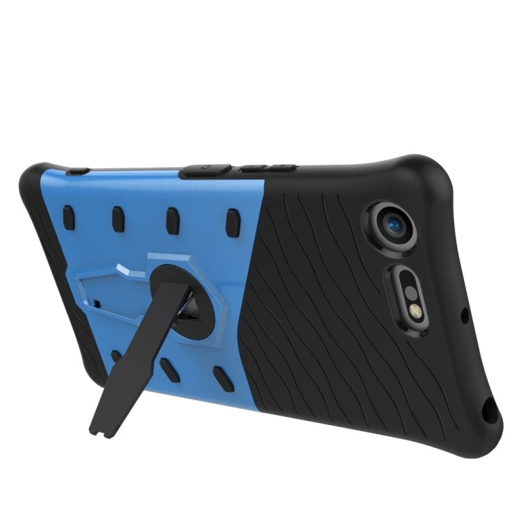 For Sony Xperia XZ Premium Shock-Resistant 360 Degree Spin Sniper Hybrid Case TPU + PC Combination Case with Holder