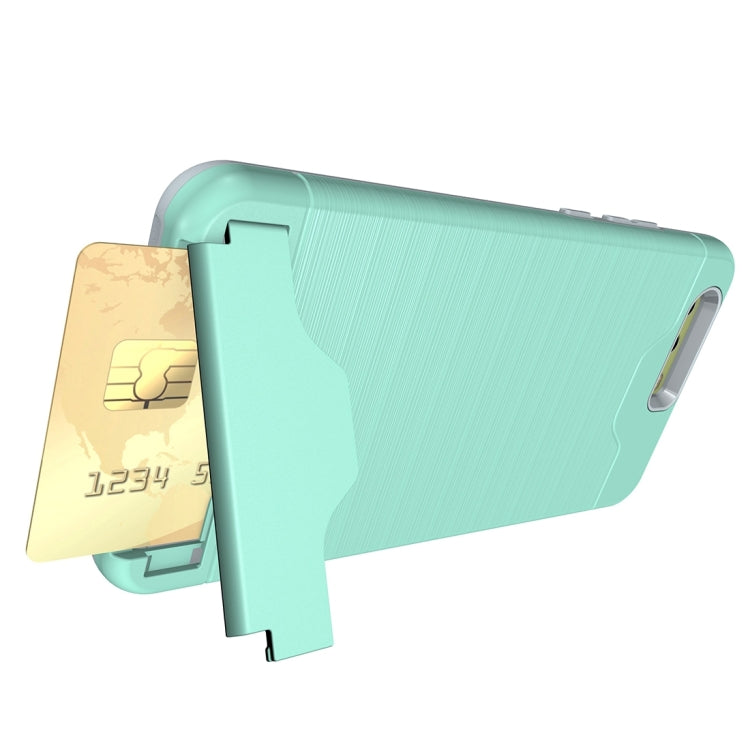 For Huawei P10 Plus Brushed Texture Separable PC + TPU Protective Combination Back Case with Holder & Card Slot