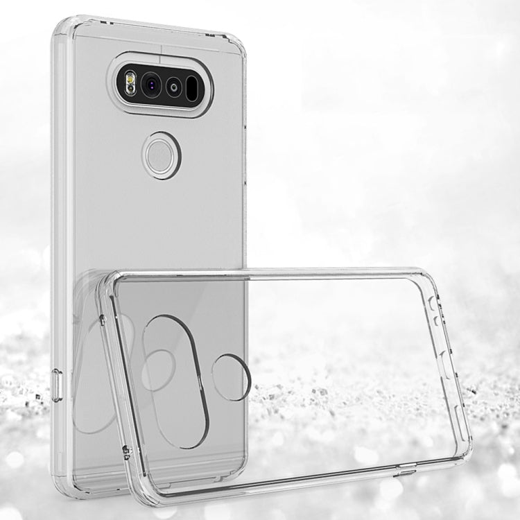 For LG V20 Transparent Shockproof TPU Protective Back Cover Case