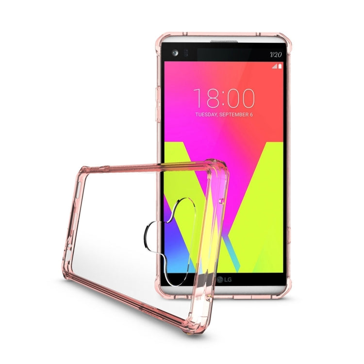 For LG V20 Transparent Shockproof TPU Protective Back Cover Case
