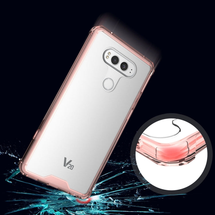For LG V20 Transparent Shockproof TPU Protective Back Cover Case