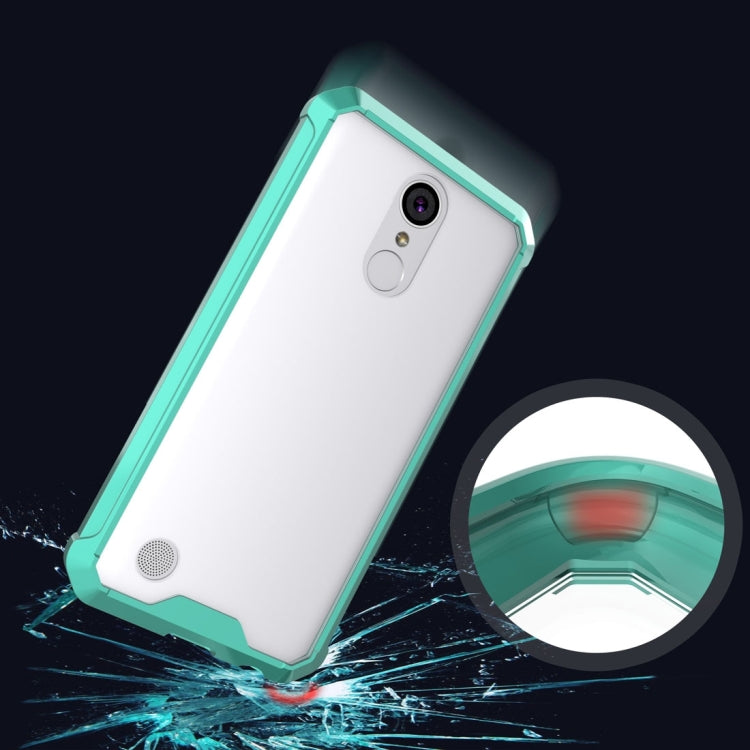 For LG K10 (2017) (US Version) Transparent Shockproof TPU Protective Back Cover Case, US Version