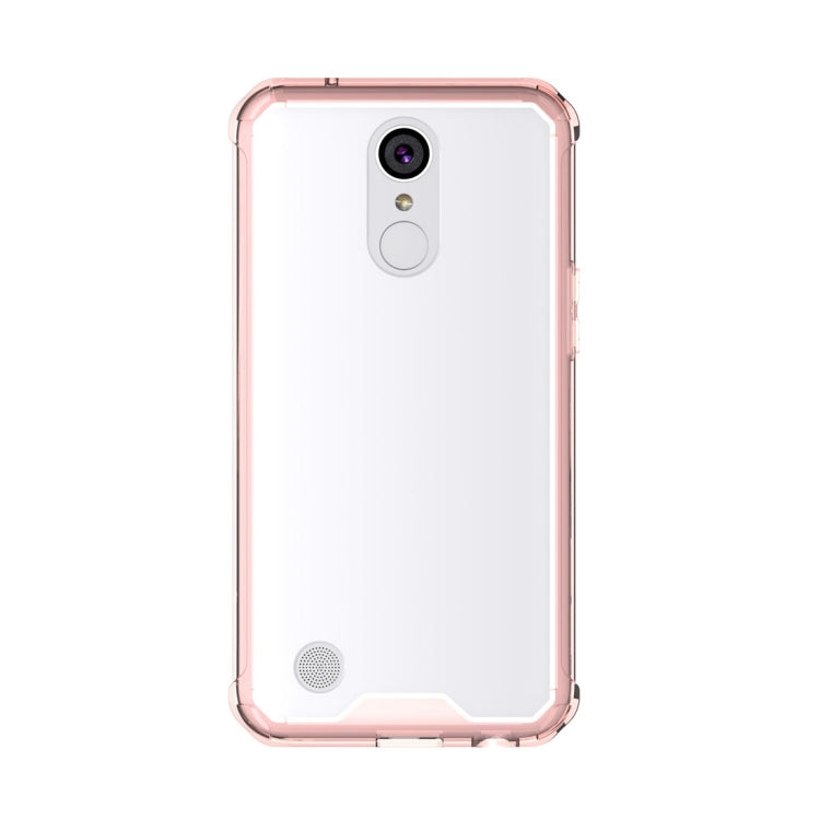 For LG K10 (2017) (US Version) Transparent Shockproof TPU Protective Back Cover Case, US Version