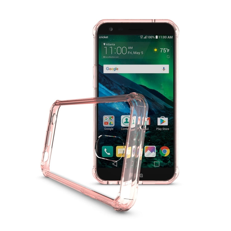 For LG K10 (2017) (US Version) Transparent Shockproof TPU Protective Back Cover Case, US Version