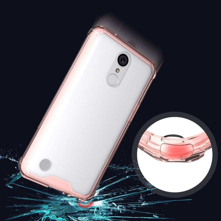 For LG K10 (2017) (US Version) Transparent Shockproof TPU Protective Back Cover Case, US Version
