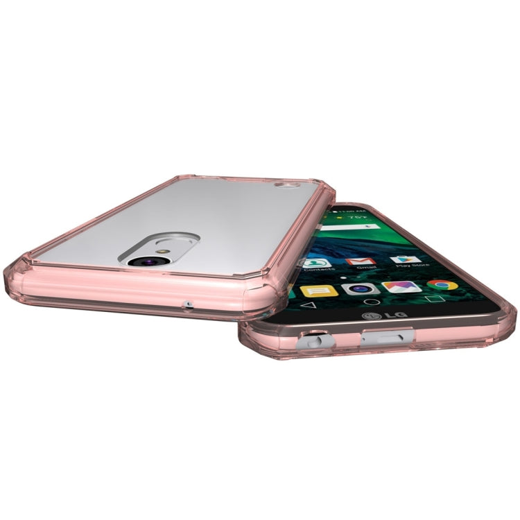 For LG K10 (2017) (US Version) Transparent Shockproof TPU Protective Back Cover Case, US Version