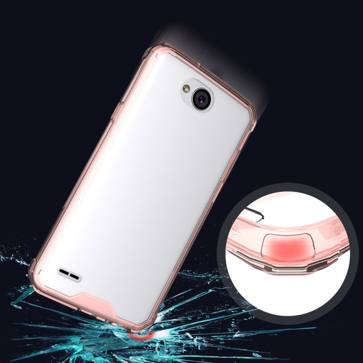 For LG X power2 Transparent Shockproof TPU Protective Back Cover Case