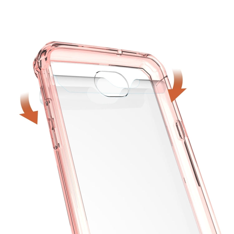 For LG X power2 Transparent Shockproof TPU Protective Back Cover Case