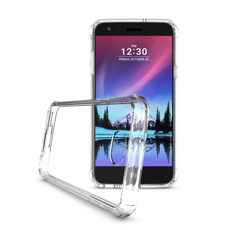 For LG X power2 Transparent Shockproof TPU Protective Back Cover Case