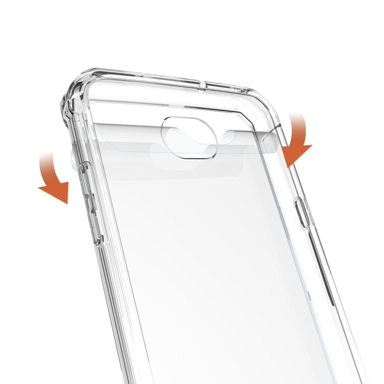 For LG X power2 Transparent Shockproof TPU Protective Back Cover Case