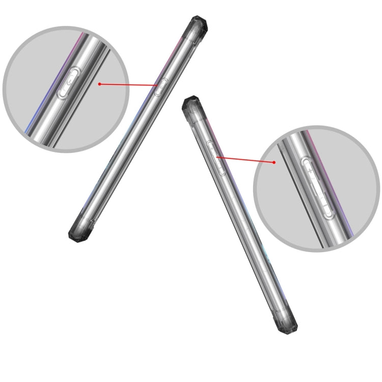 For LG X power2 Transparent Shockproof TPU Protective Back Cover Case