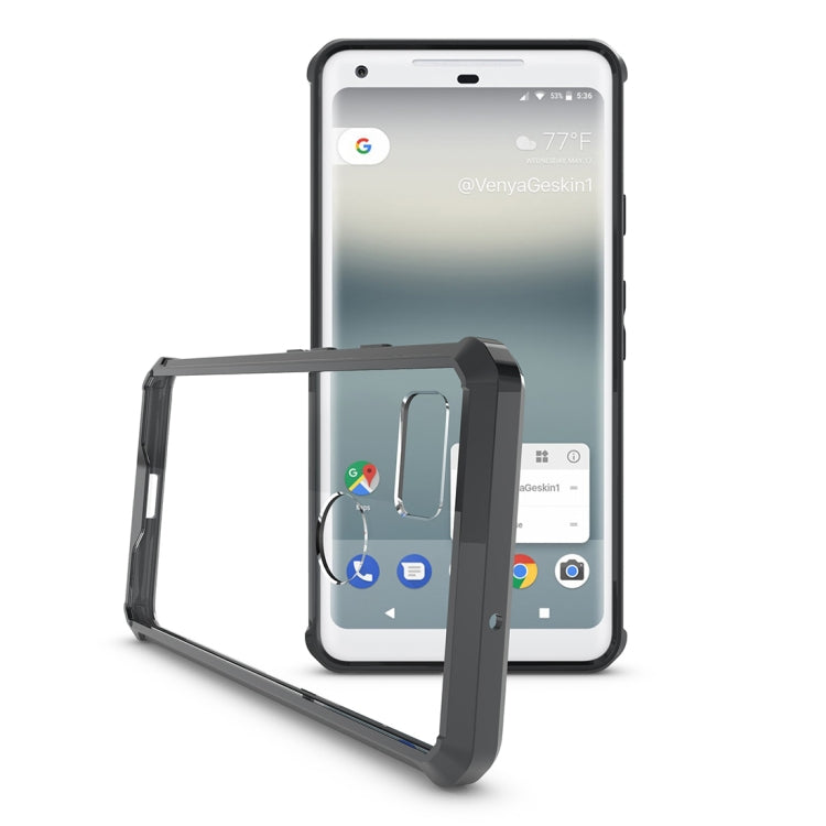 For Google Pixel 2 XL Acrylic + TPU Shockproof Transparent Armor Protective Back Cover Case