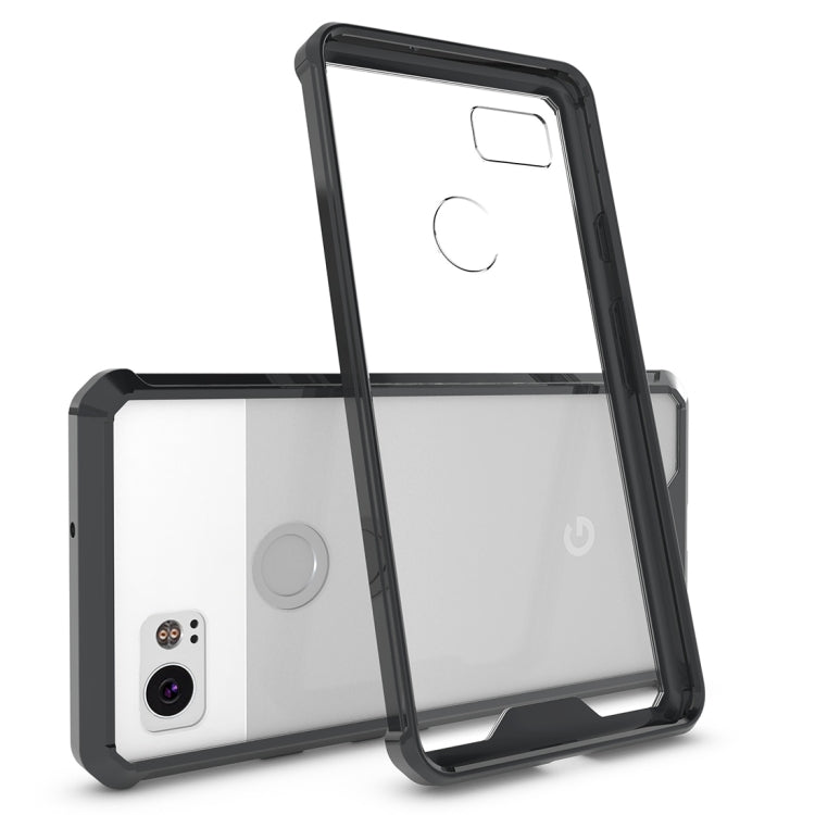 For Google Pixel 2 XL Acrylic + TPU Shockproof Transparent Armor Protective Back Cover Case