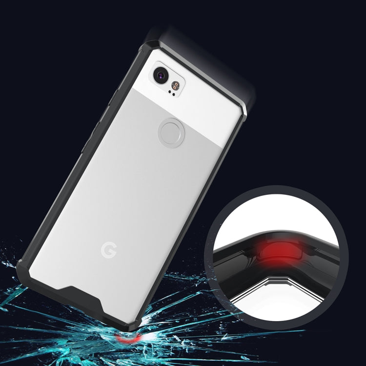 For Google Pixel 2 XL Acrylic + TPU Shockproof Transparent Armor Protective Back Cover Case