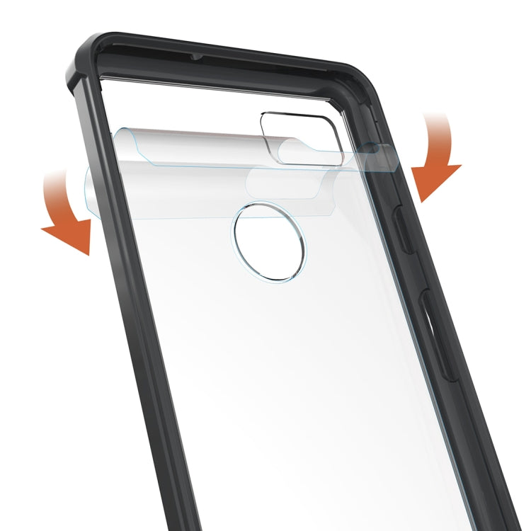 For Google Pixel 2 XL Acrylic + TPU Shockproof Transparent Armor Protective Back Cover Case