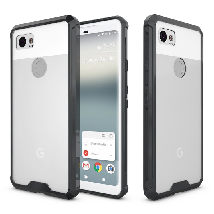 For Google Pixel 2 XL Acrylic + TPU Shockproof Transparent Armor Protective Back Cover Case