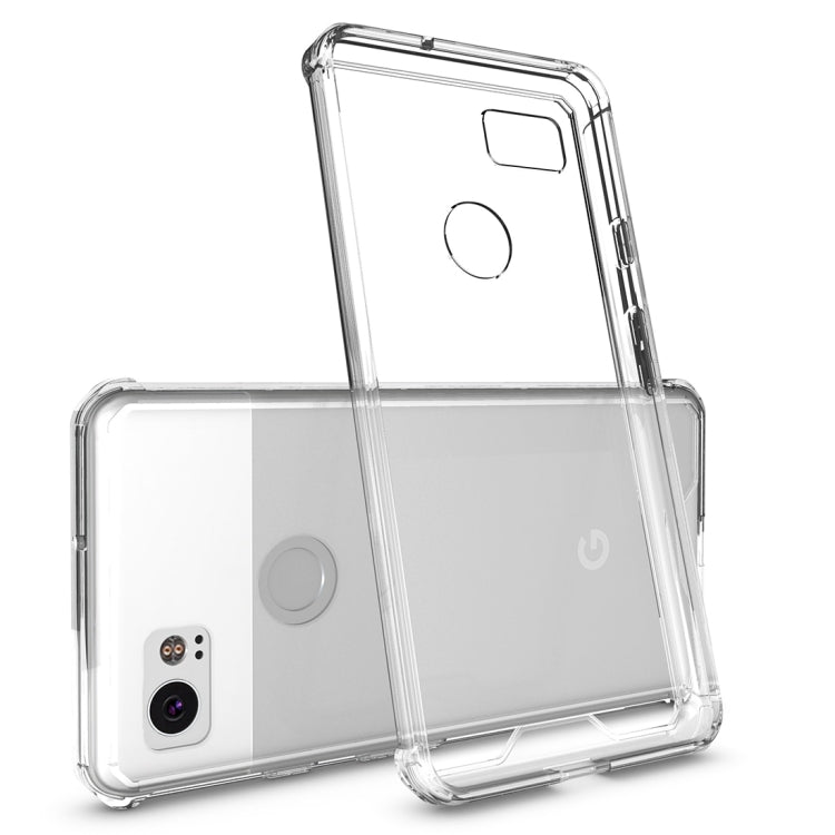 For Google Pixel 2 XL Acrylic + TPU Shockproof Transparent Armor Protective Back Cover Case