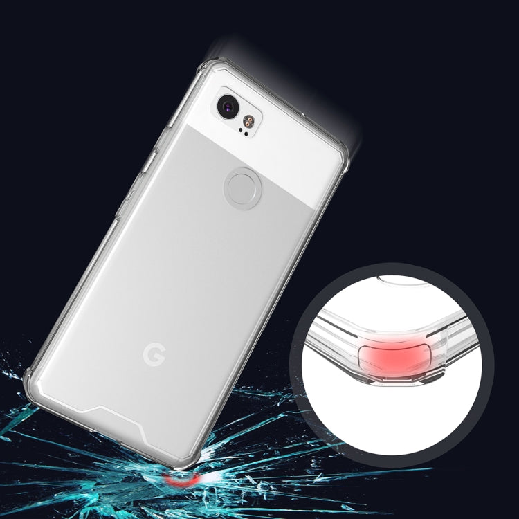 For Google Pixel 2 XL Acrylic + TPU Shockproof Transparent Armor Protective Back Cover Case