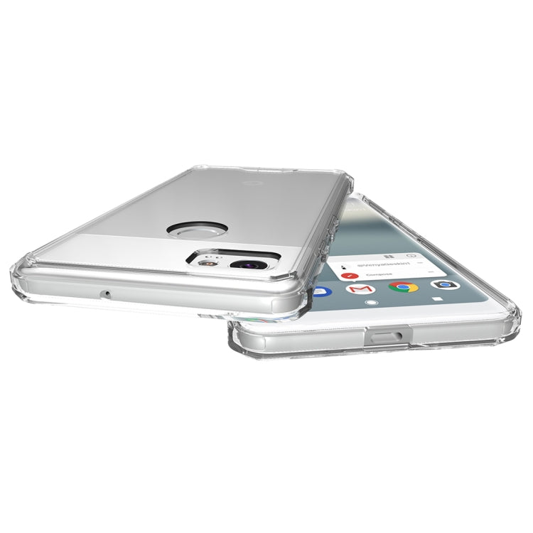 For Google Pixel 2 XL Acrylic + TPU Shockproof Transparent Armor Protective Back Cover Case