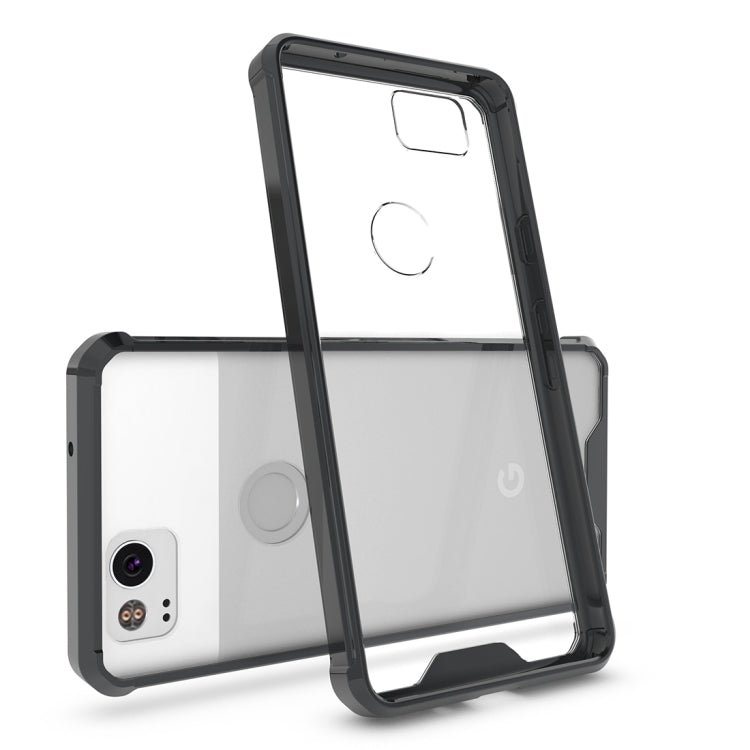 For Google Pixel 2 Acrylic + TPU Shockproof Transparent Armor Protective Back Cover Case
