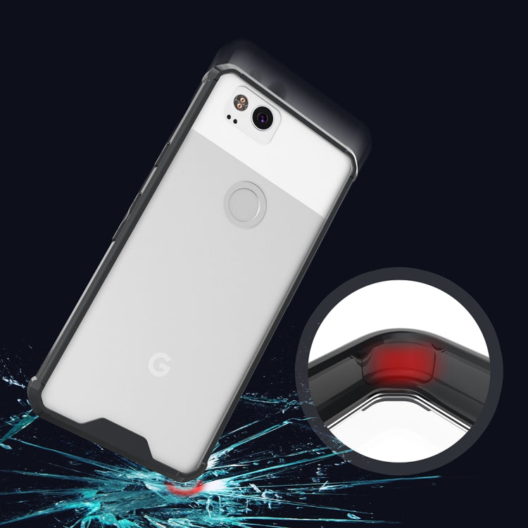 For Google Pixel 2 Acrylic + TPU Shockproof Transparent Armor Protective Back Cover Case