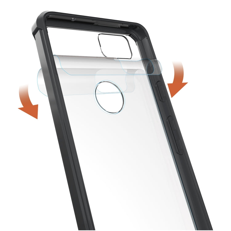 For Google Pixel 2 Acrylic + TPU Shockproof Transparent Armor Protective Back Cover Case