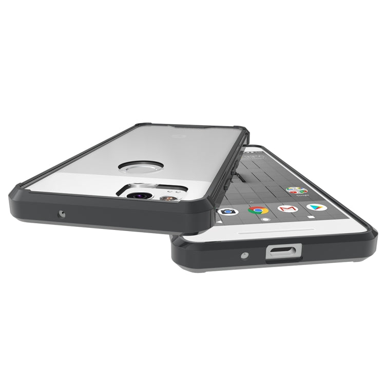 For Google Pixel 2 Acrylic + TPU Shockproof Transparent Armor Protective Back Cover Case