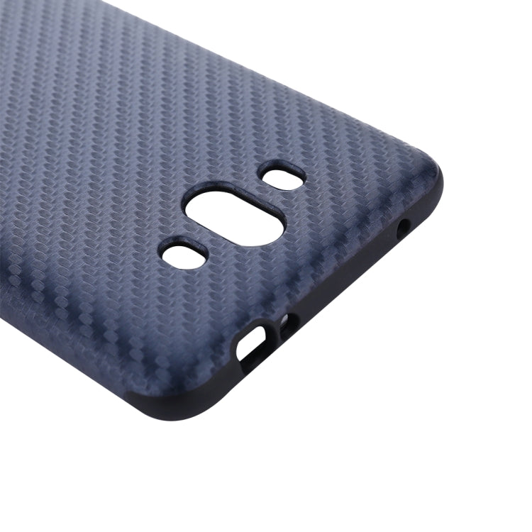 For Huawei Mate 10 Carbon Fiber Texture PU Anti-slip Soft Protective Back Cover Case