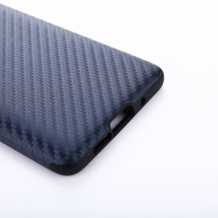 For Huawei Mate 10 Carbon Fiber Texture PU Anti-slip Soft Protective Back Cover Case