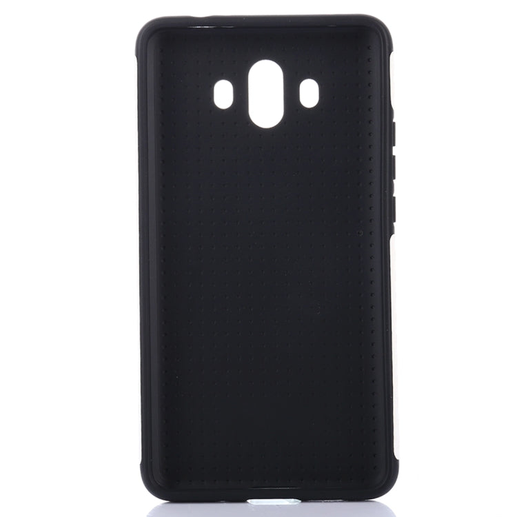 For Huawei Mate 10 Carbon Fiber Texture PU Anti-slip Soft Protective Back Cover Case