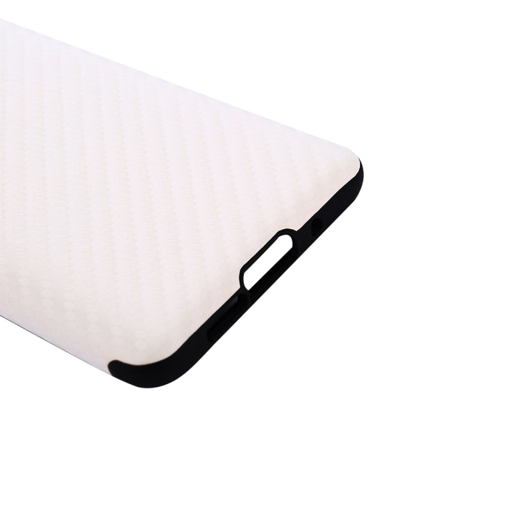 For Huawei Mate 10 Carbon Fiber Texture PU Anti-slip Soft Protective Back Cover Case