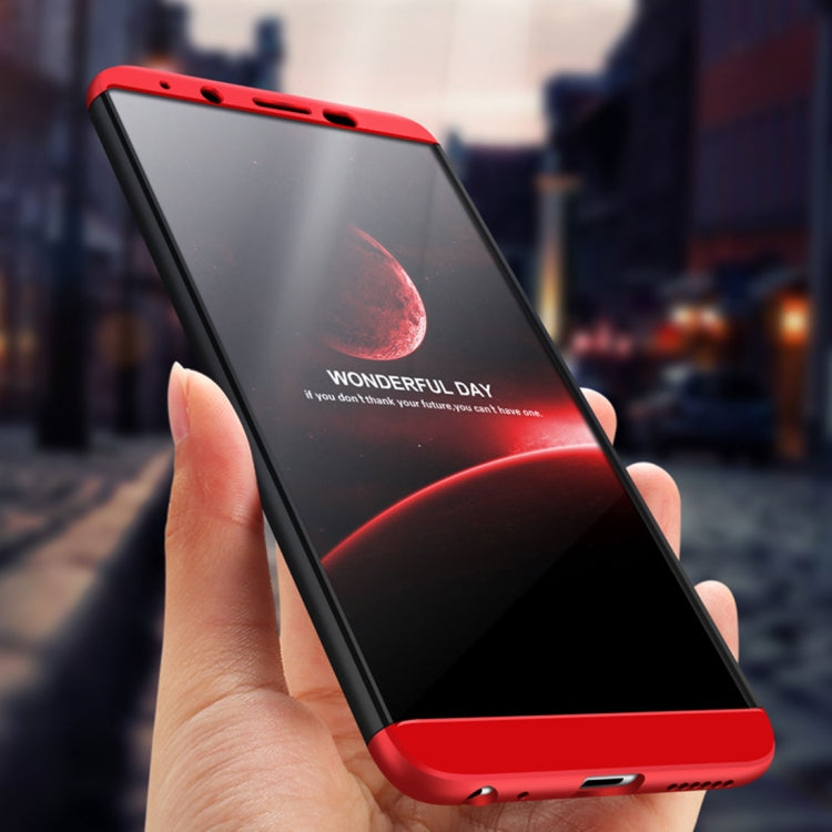 GKK For Vivo V7 Plus PC Three - paragraph Shield 360 Degrees Full Coverage Protective Back Cover Case