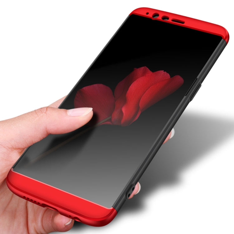 GKK For OnePlus 5T Three-paragraph 360 Degree Full Coverage PC Protective Case Back Cover